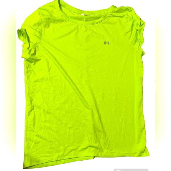 Under Armour Tops - Under Armour HeatGear Armour Short Sleeve - Women’s XXL - Lime Surge - EUC